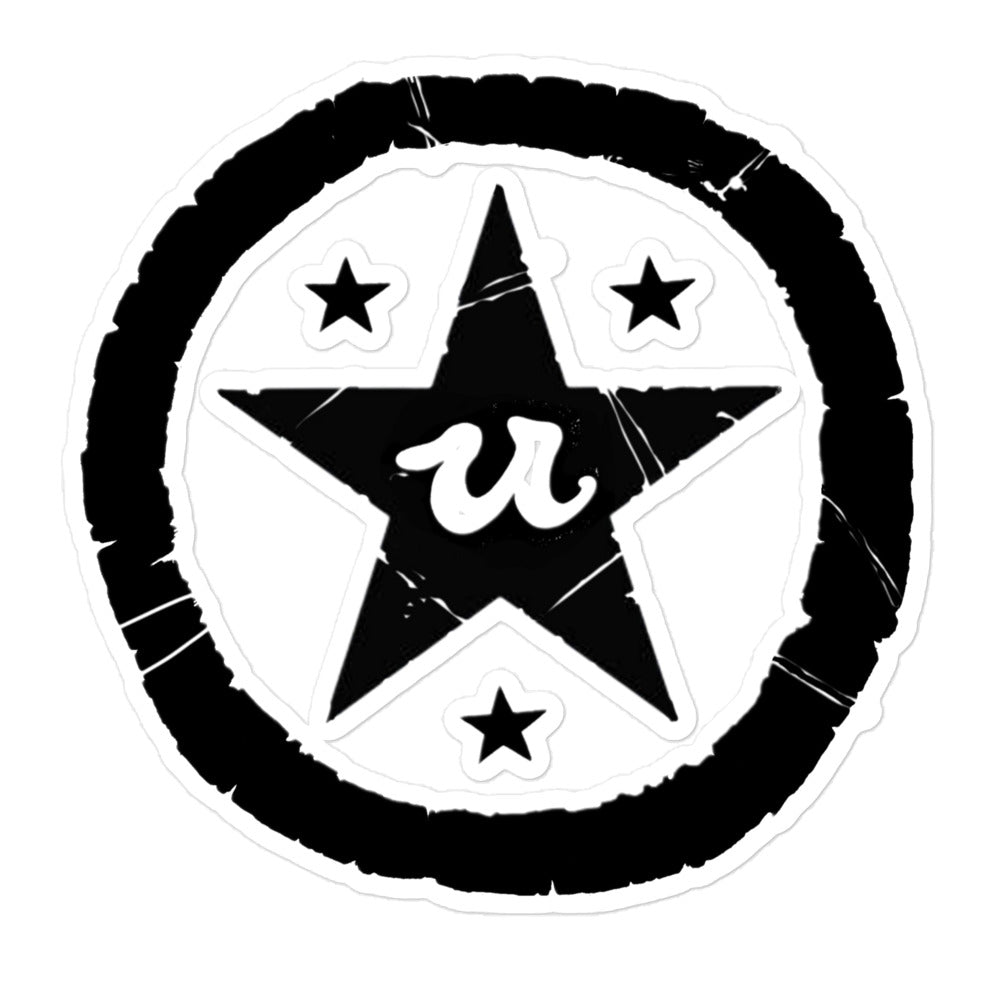 URCHIN Stickers. 'U STAR' Logo. Bubble-free Vinyl. Choice of 3 Sizes.