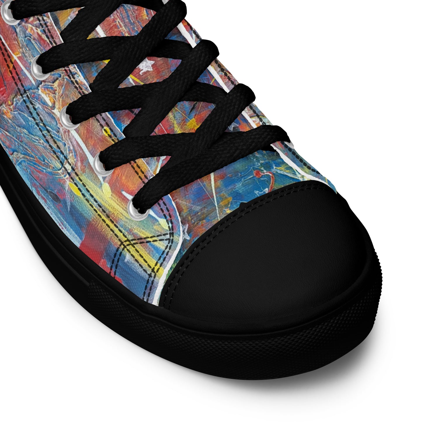 URCHIN Footwear 'FLAGS'. Mens High Tops. Black or White Detailing Option. Choice of Sizes.