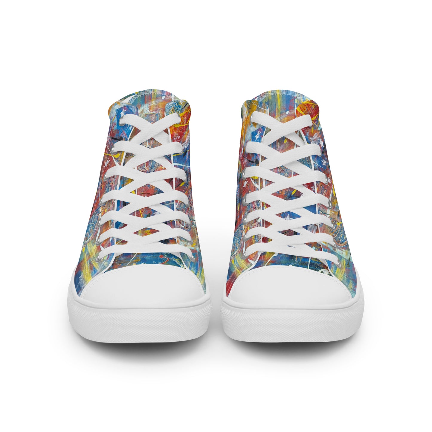 URCHIN Footwear 'FLAGS'. Mens High Tops. Black or White Detailing Option. Choice of Sizes.