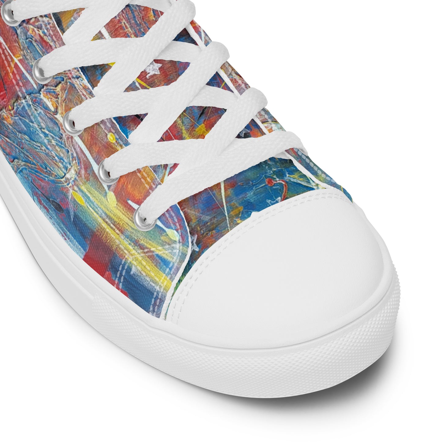 URCHIN Footwear 'FLAGS'. Mens High Tops. Black or White Detailing Option. Choice of Sizes.
