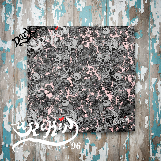 DARK URCHIN SKULL STORM 'CORAL' Duvet cover