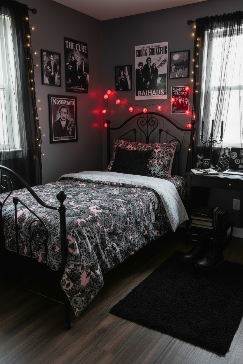 DARK URCHIN SKULL STORM 'CORAL' Duvet cover