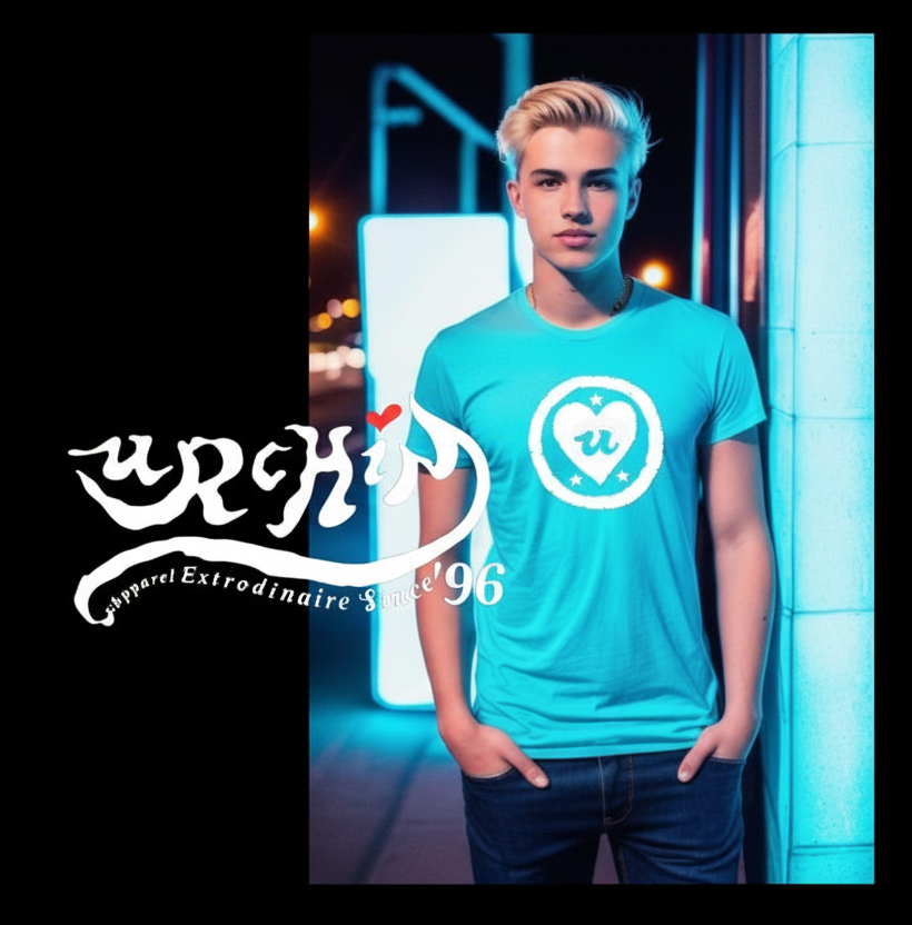 URCHIN-'LOVE U' White Logo. Cotton T Shirt. Choice of Colours. Unisex