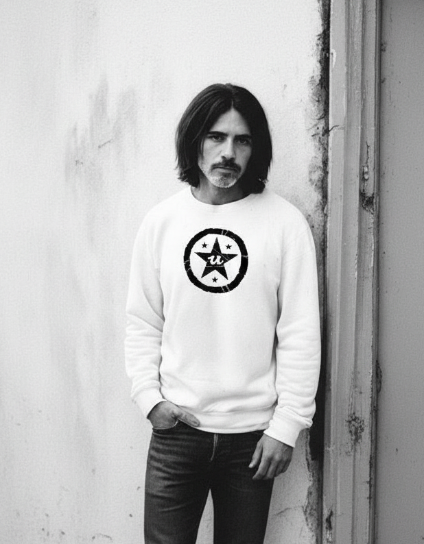 URCHIN-'U STAR' Black Logo. Premium Cotton Sweatshirt. Choice of Colours. Unisex.