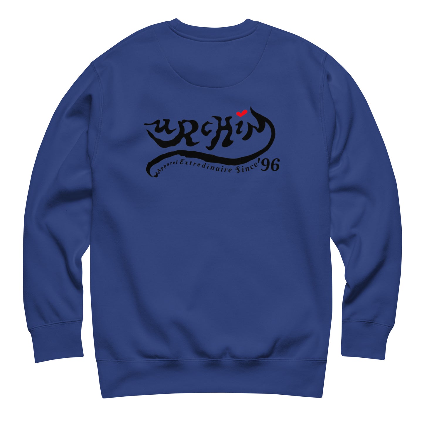 URCHIN-'U STAR' Black Logo. Premium Cotton Sweatshirt. Choice of Colours. Unisex.