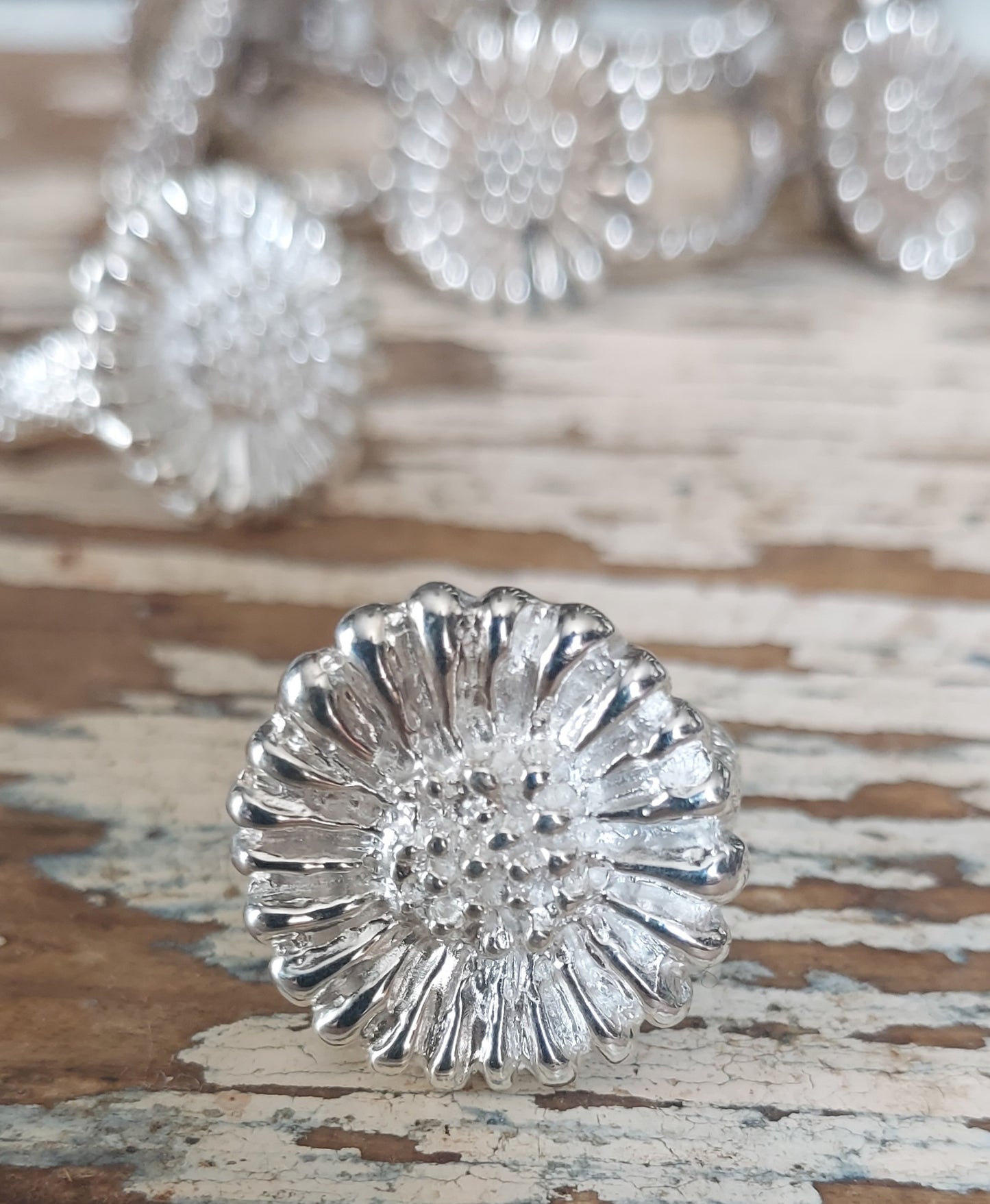 URCHIN Jewellery - 'Daisy' Ring. Hallmarked & Handmade in the UK. Choice of Custom Sizes available.
