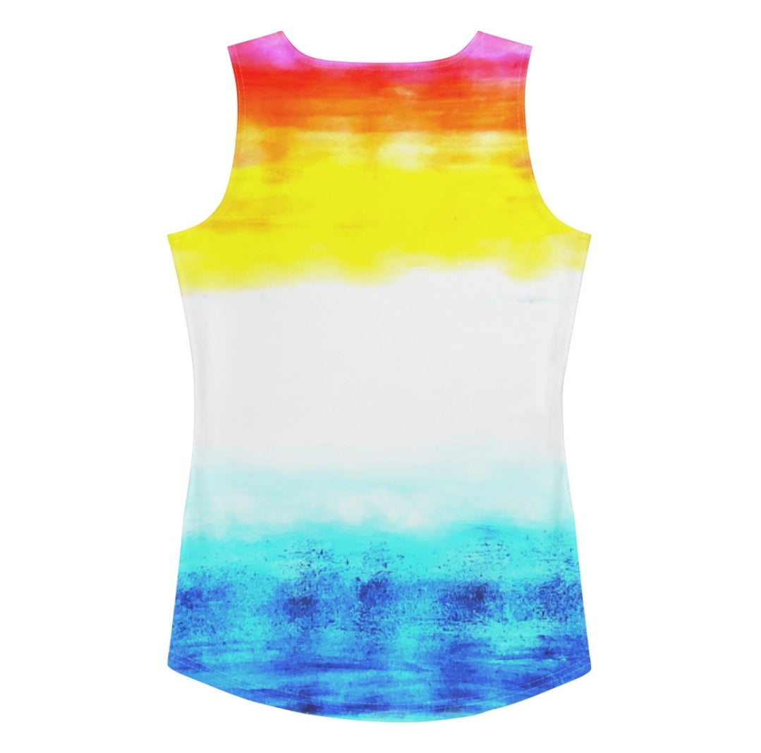 URCHIN- 'SUNSET BEACH' Womens Tank Top. Choice of Sizes.