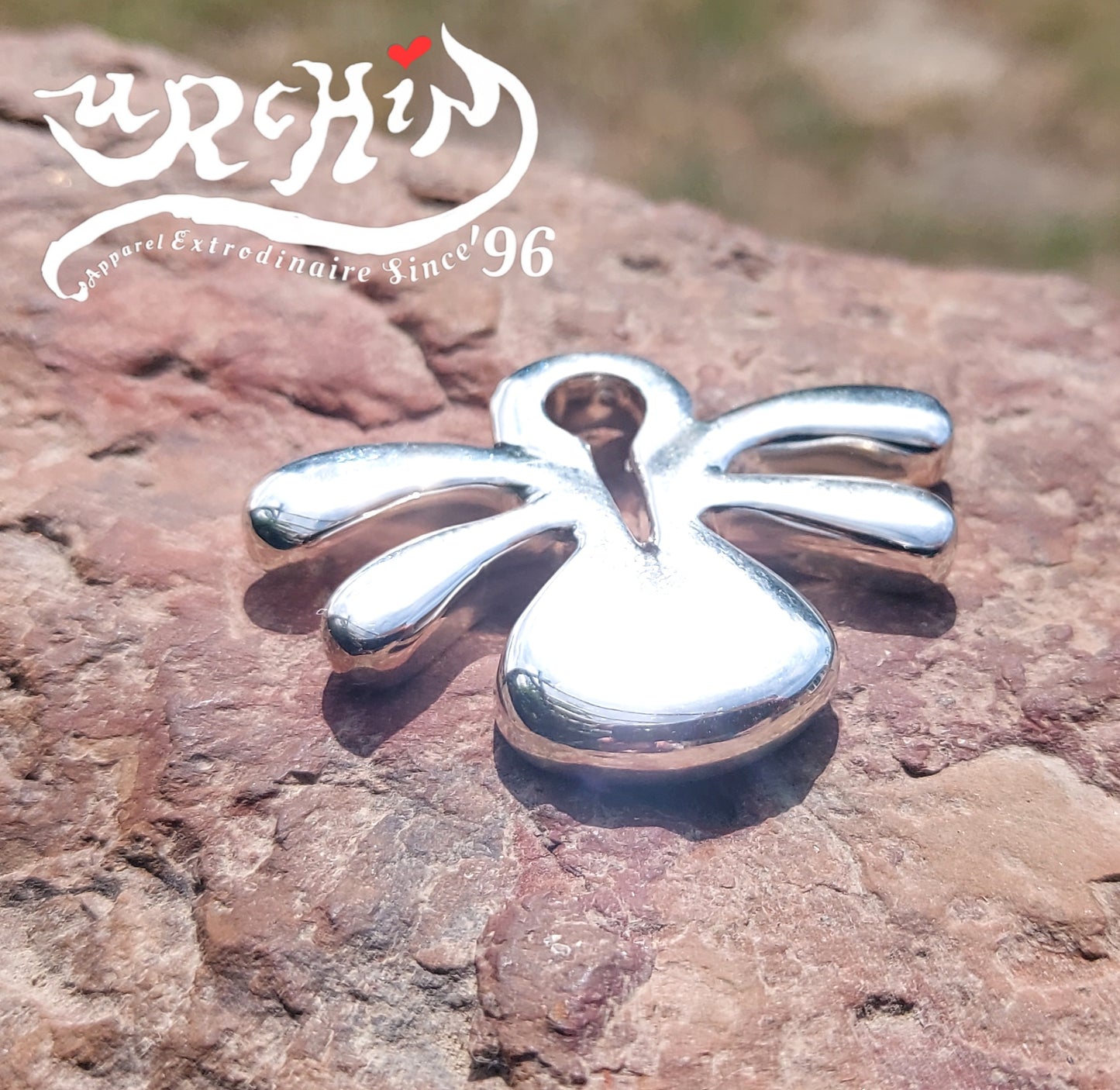 URCHIN Jewellery-'Smooth Tsuba' Solid Silver Pendant. Hallmarked. Hand Made in the UK. Choice of Cord.