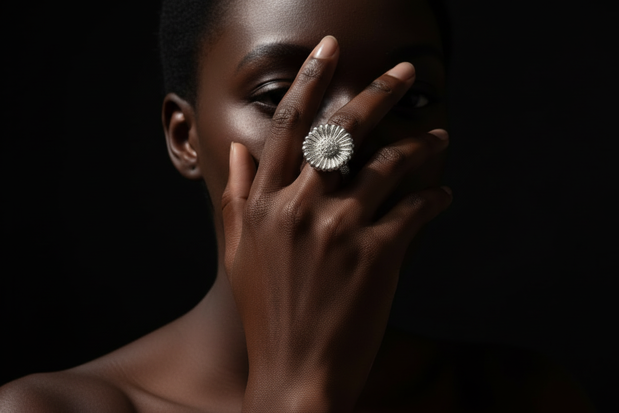 URCHIN Jewellery - 'Daisy' Ring. Hallmarked & Handmade in the UK. Choice of Custom Sizes available.