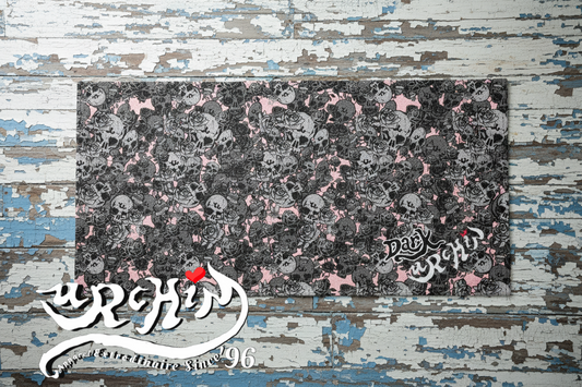 URCHIN 'Skull Storm' Towel. Colour 'Coral'( Pink ). 2 Sizes.