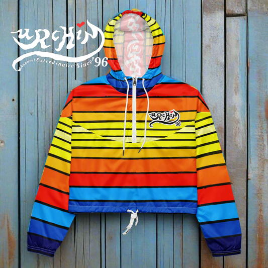 URCHIN Clothes & Sportswear 'SUNRISE' Women’s cropped windbreaker. Choice of Sizes.