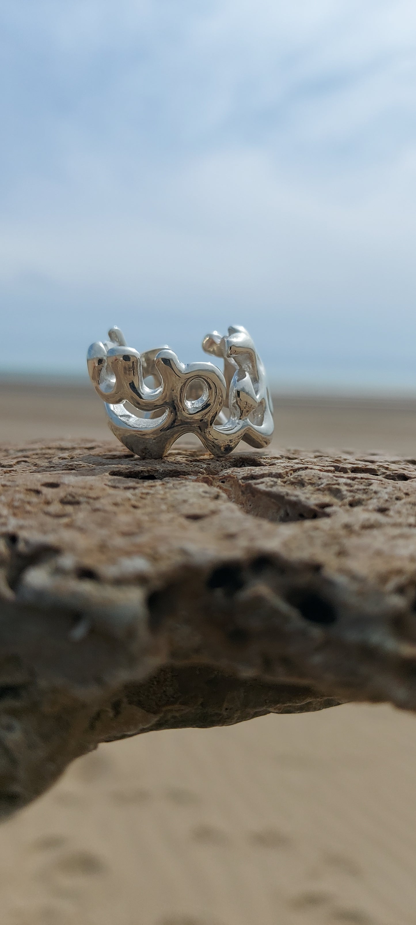 URCHIN Jewellery - 'Wave' Urchin Logo Ring. Hallmarked. Handmade in the UK. Choice of Custom Sizes available.
