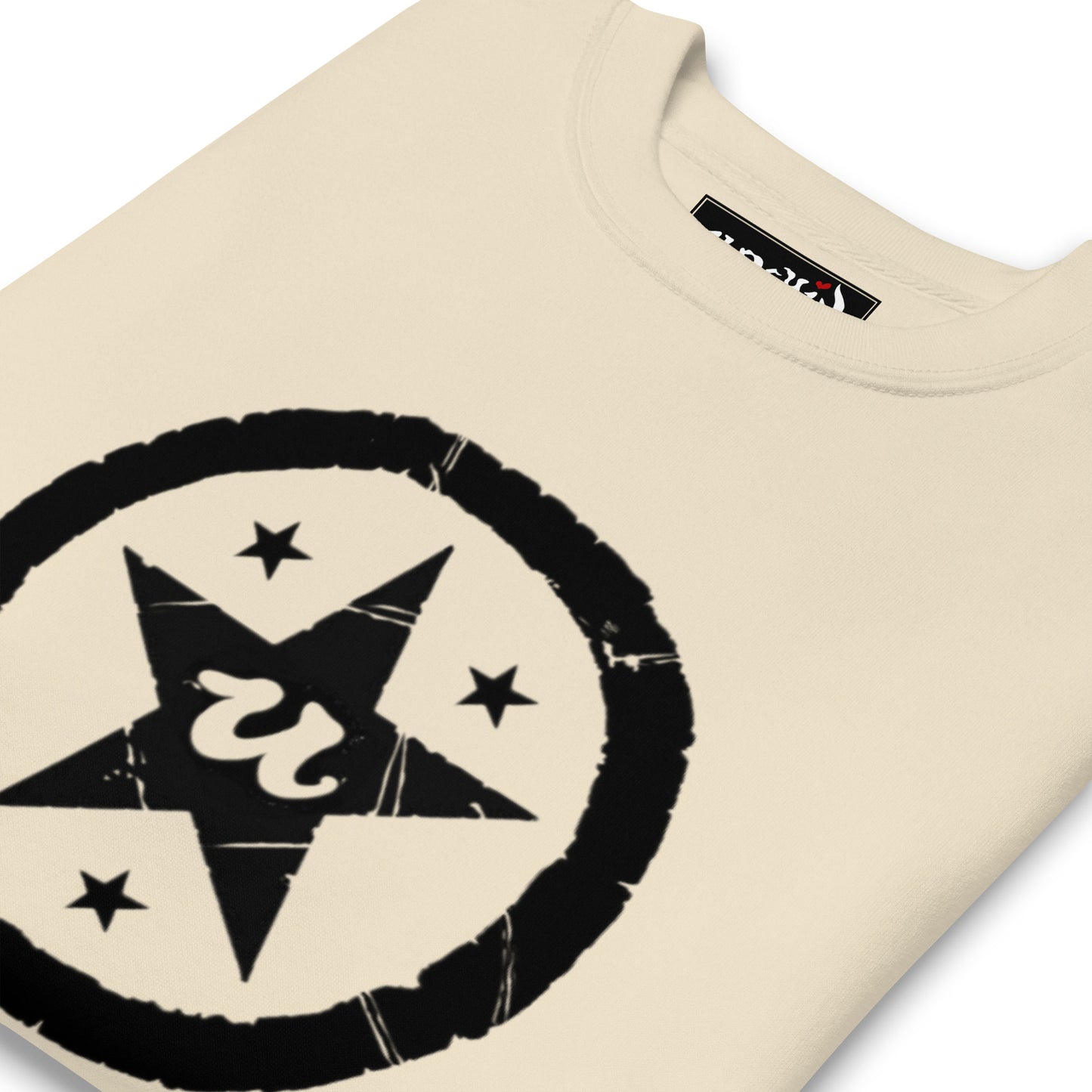 URCHIN-'U STAR' Black Logo. Premium Cotton Sweatshirt. Choice of Colours. Unisex.
