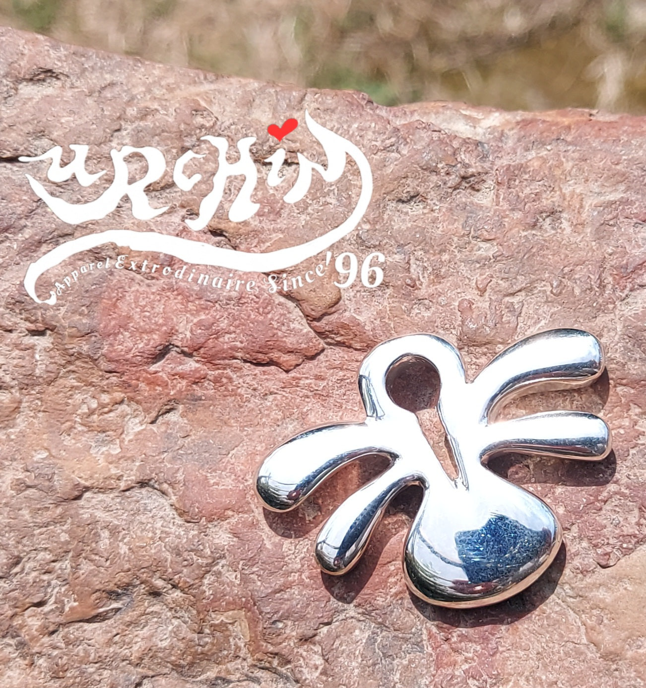 URCHIN Jewellery-'Smooth Tsuba' Solid Silver Pendant. Hallmarked. Hand Made in the UK. Choice of Cord.