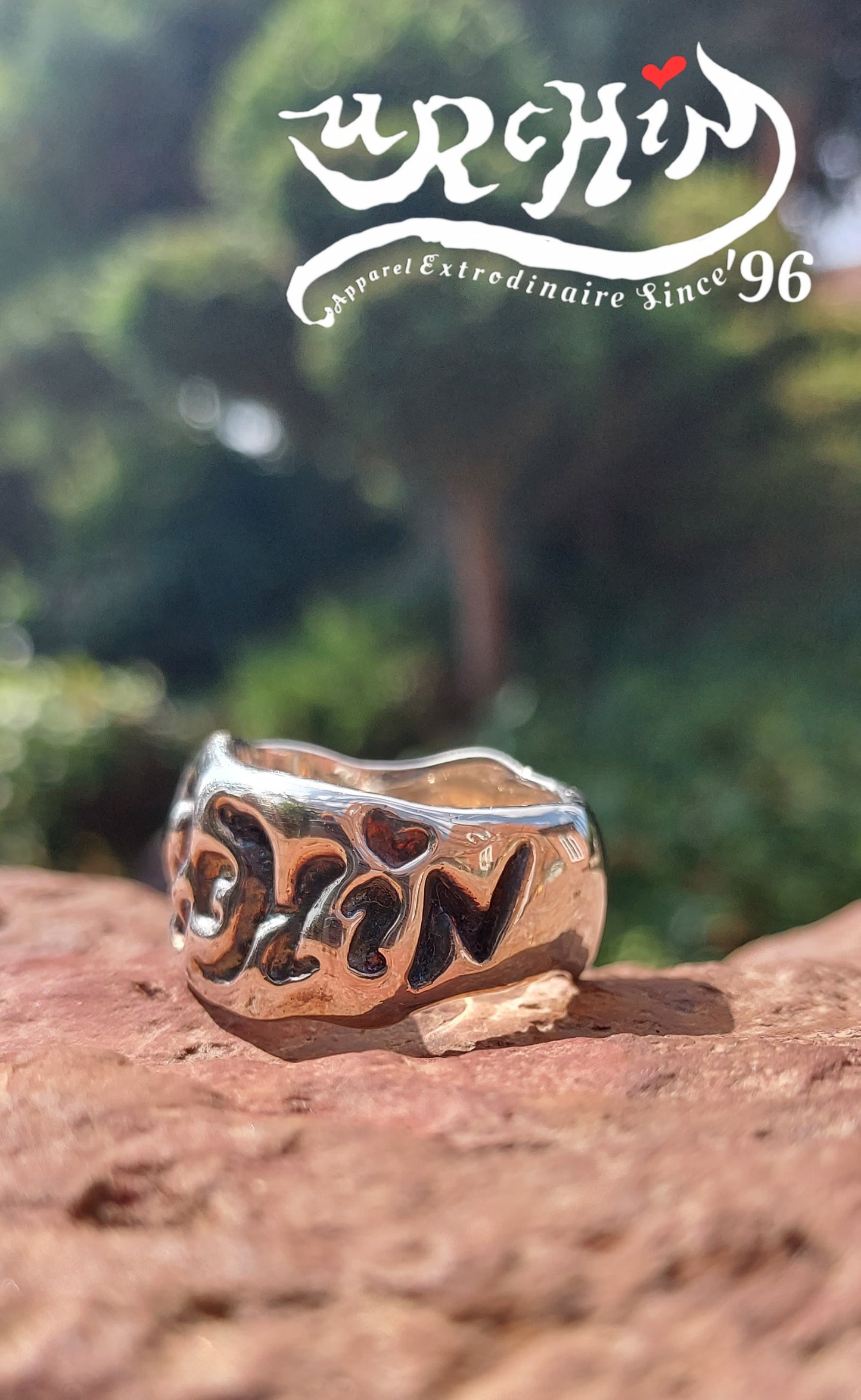 URCHIN Jewellery-'Phat' Urchin Logo Ring. Solid Silver. Hallmarked. Custom Sizes Available. Hand Made in the UK.