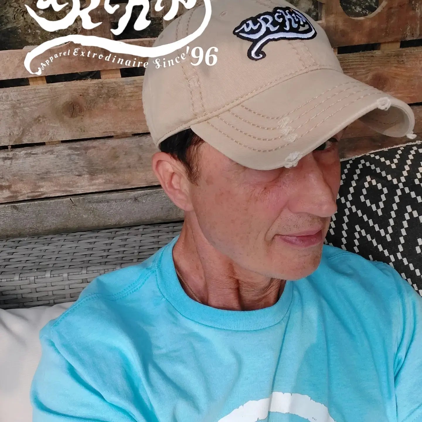 URCHIN Hats 'Urchin' Logo. Baseball Cap. White on Black Logo. Lightly Distressed. Embroidered front and side Design. Choice of Colours. Unisex.