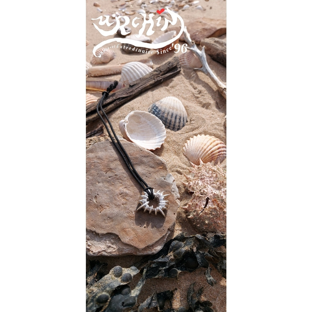 URCHIN Jewellery -'Urchin' Pendant. Solid Silver, Hallmarked. Hand-made in UK.