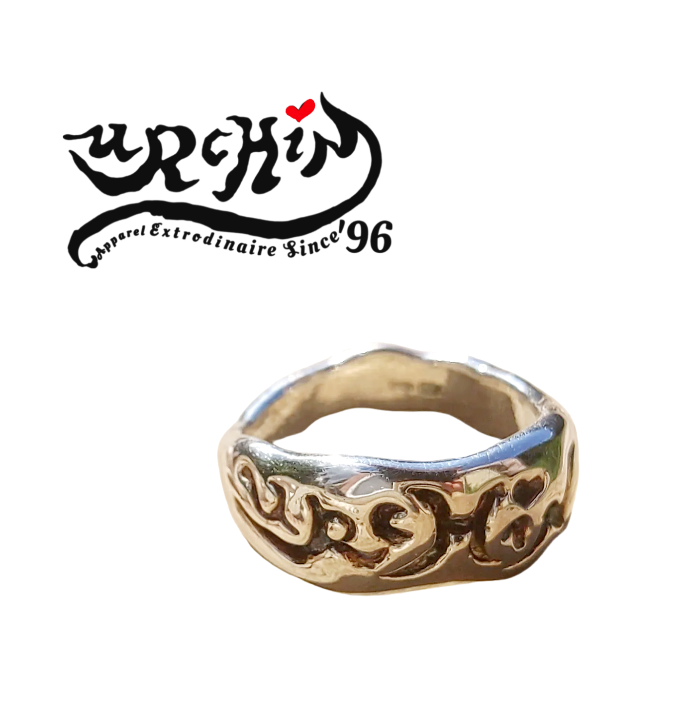 URCHIN Jewellery - 'Skinny' Unisex Urchin Logo Ring. Hallmarked & Handmade in the UK. Choice of Custom Sizes available.