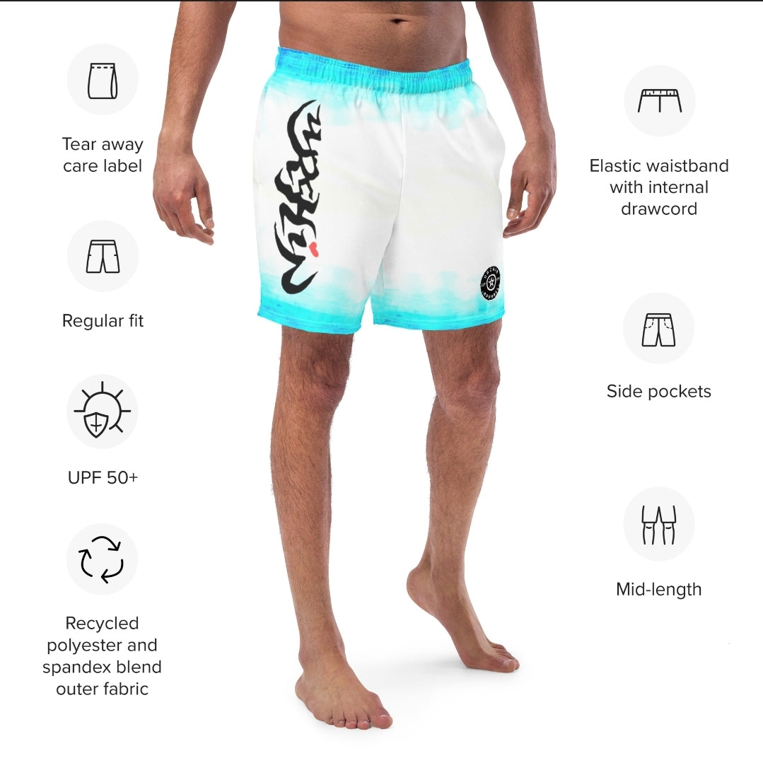 URCHIN 'ICE' Unisex Recycled Swim Board Shorts.