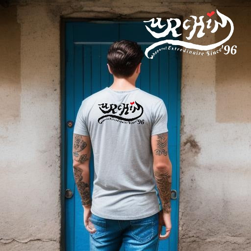 URCHIN -'Mountain Sunrise' Urchin Logo. Cotton T Shirt. Choice of Colours. Unisex.
