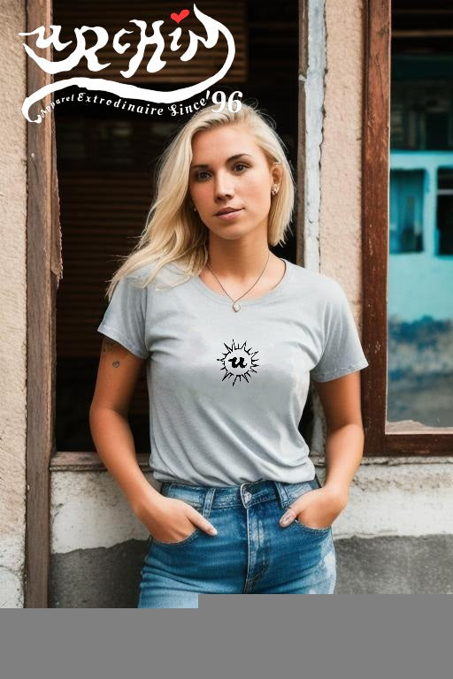 URCHIN 'U' URCHIN 2024 logo. Black. T Shirt. Choice of Colours. Unisex.