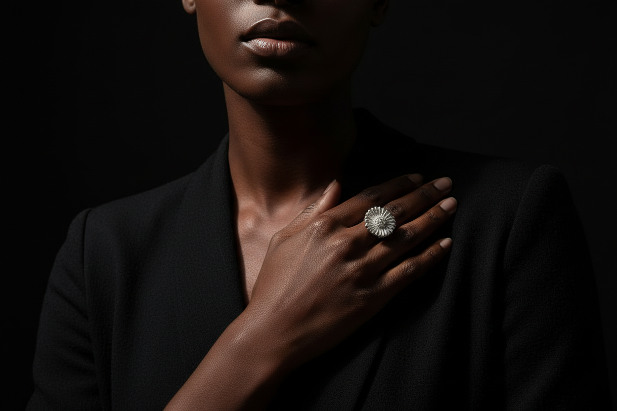 URCHIN Jewellery - 'Daisy' Ring. Hallmarked & Handmade in the UK. Choice of Custom Sizes available.