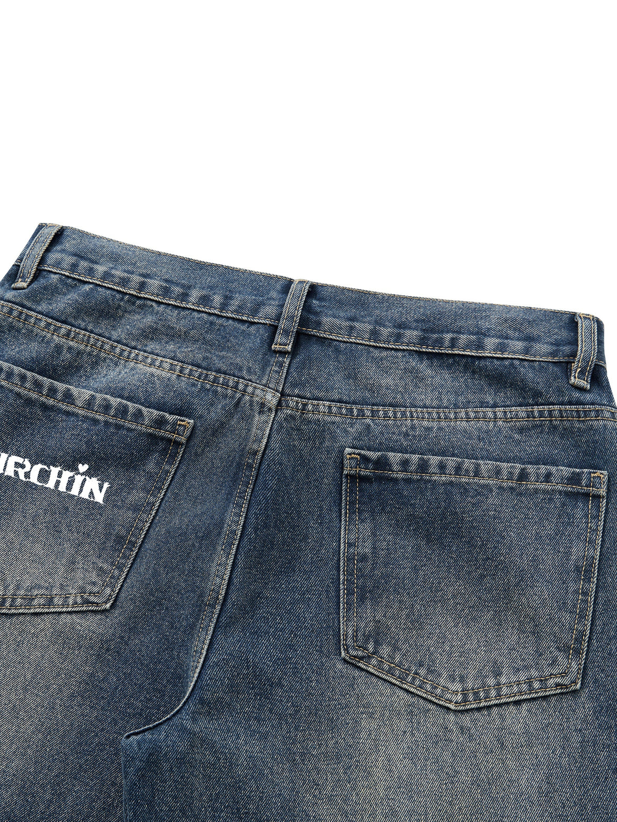 URCHIN Men’s Vintage Wash Straight Leg Denim Urchino's