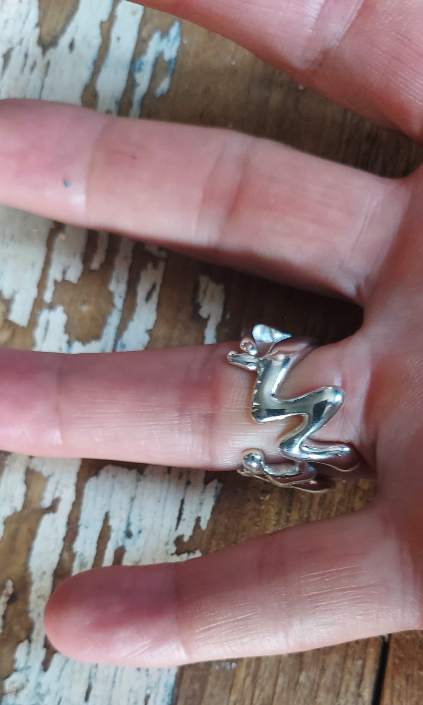 URCHIN Jewellery - 'Wave' Urchin Logo Ring. Hallmarked. Handmade in the UK. Size S