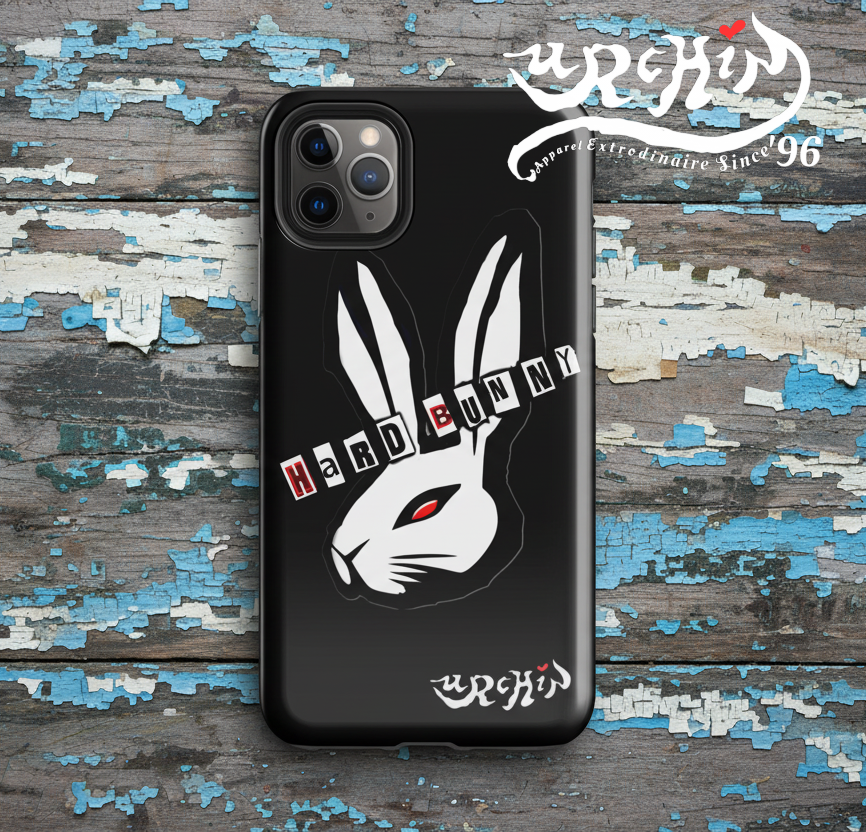 URCHIN- HARD BUNNY. Black. Tough Case for iPhone®