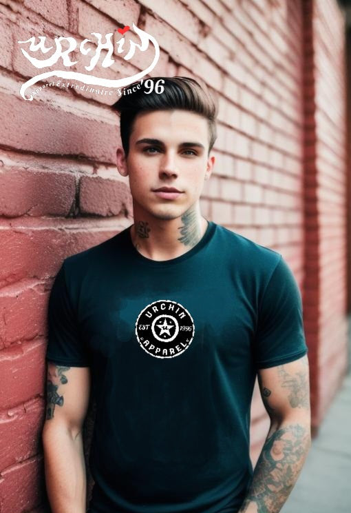 URCHIN 'Urchin Apparel U Star' B &W Logo. Choice of Colours. Unisex.
