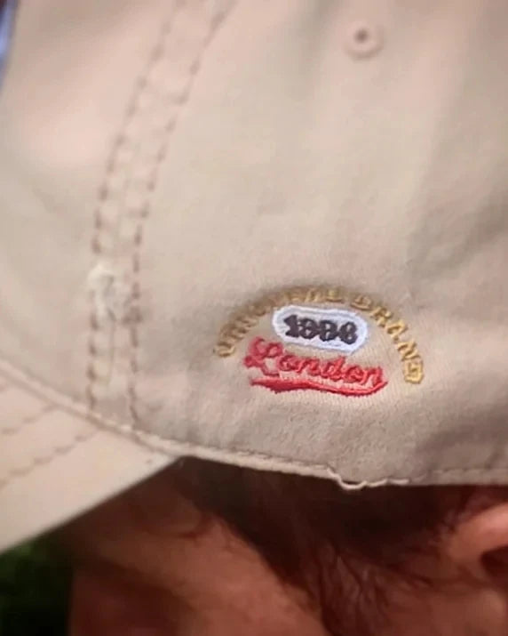 URCHIN Hats 'Urchin' Logo. Baseball Cap. White on Black Logo. Lightly Distressed. Embroidered front and side Design. Choice of Colours. Unisex.