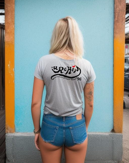 URCHIN -'U STAR' Black Logo. Cotton T Shirt. Choice of Colours. Unisex.