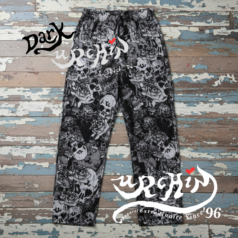 DARK URCHIN SKULL STORM 'NIGHT' Women’s pajama pants