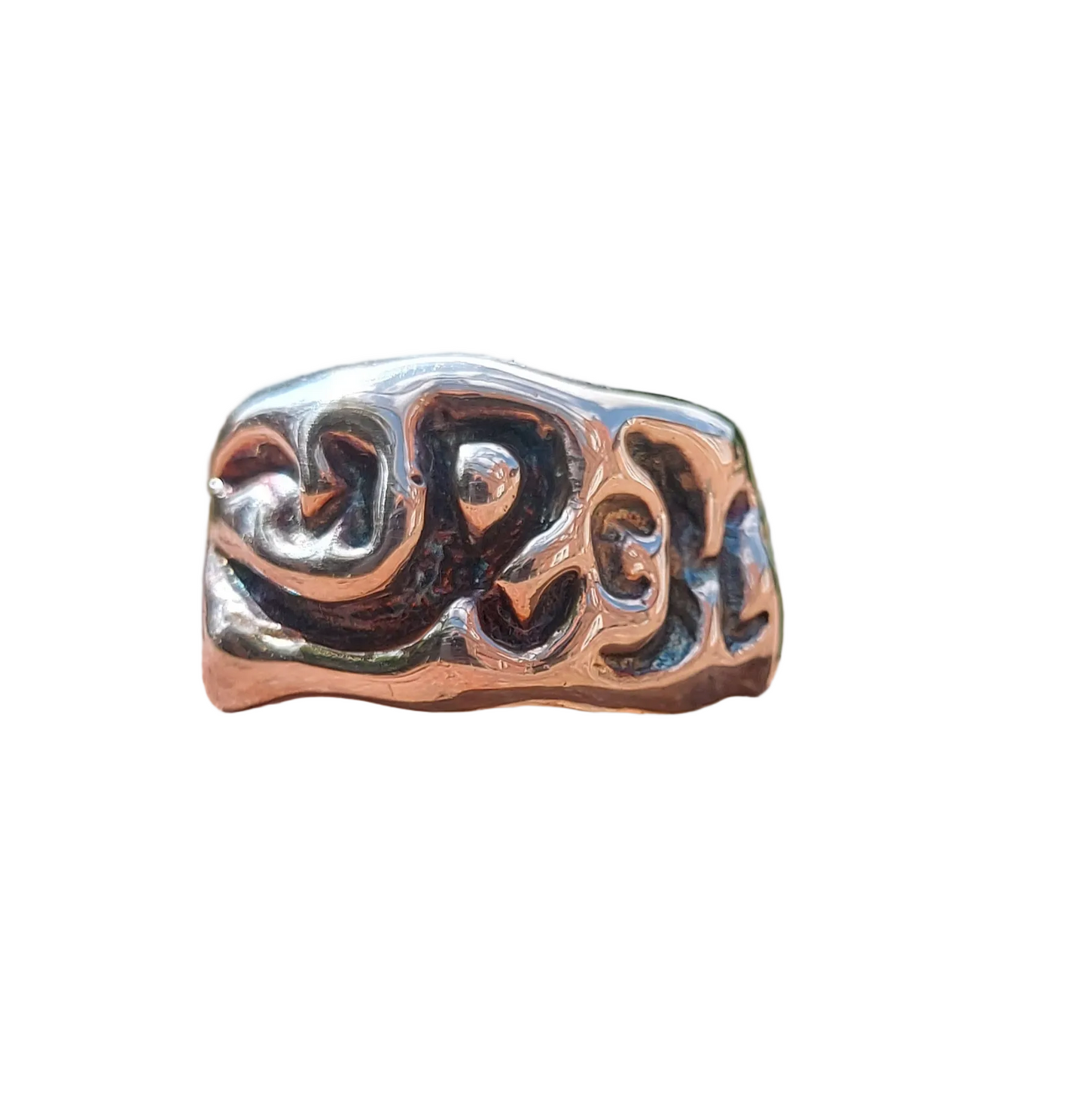 URCHIN Jewellery-'Phat Urchin' Logo Ring. Solid Silver. Hallmarked. Size S.