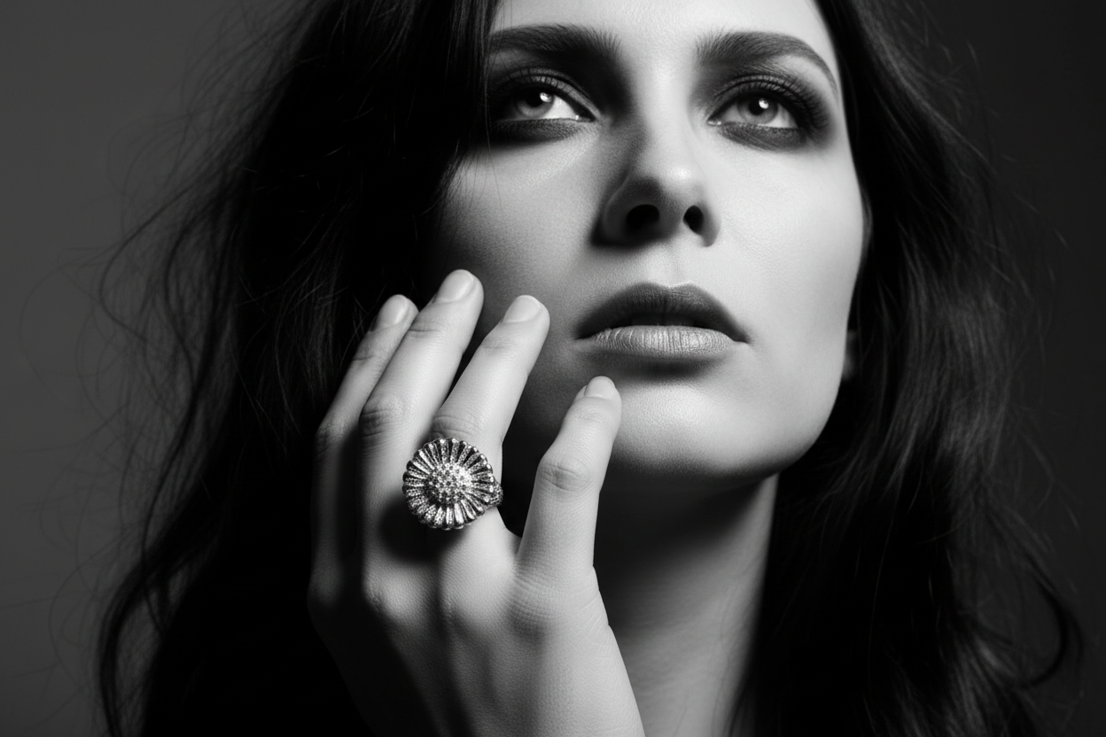 URCHIN Jewellery - 'Daisy' Ring. Hallmarked & Handmade in the UK. Choice of Custom Sizes available.