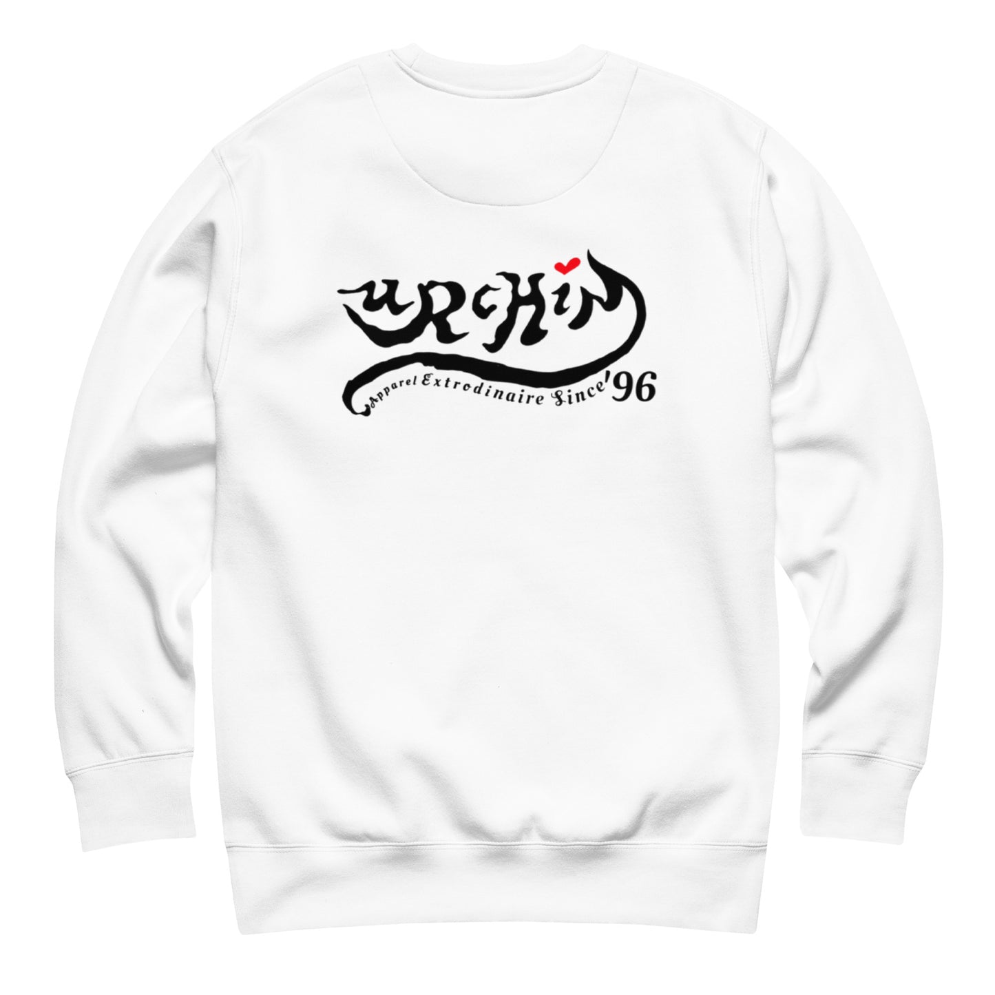 URCHIN-'U STAR' Black Logo. Premium Cotton Sweatshirt. Choice of Colours. Unisex.