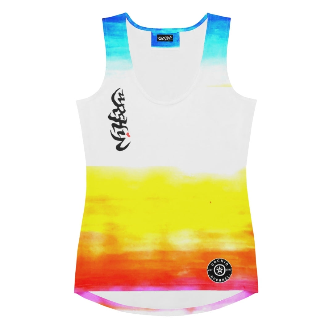 URCHIN -'SUNRISE BEACH' Womens Tank Top. Choice of Sizes.