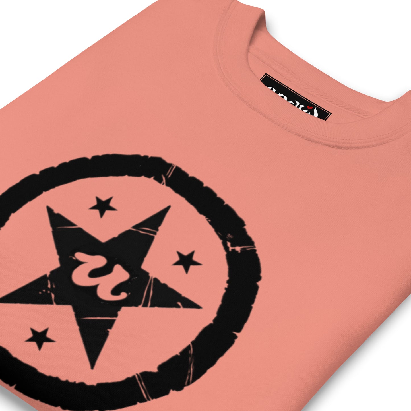 URCHIN-'U STAR' Black Logo. Premium Cotton Sweatshirt. Choice of Colours. Unisex.