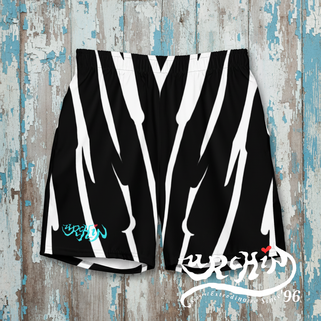 URCHIN RIP WAVE 'DEEP SEA' Unisex Premium Recycled Swim Trunks.