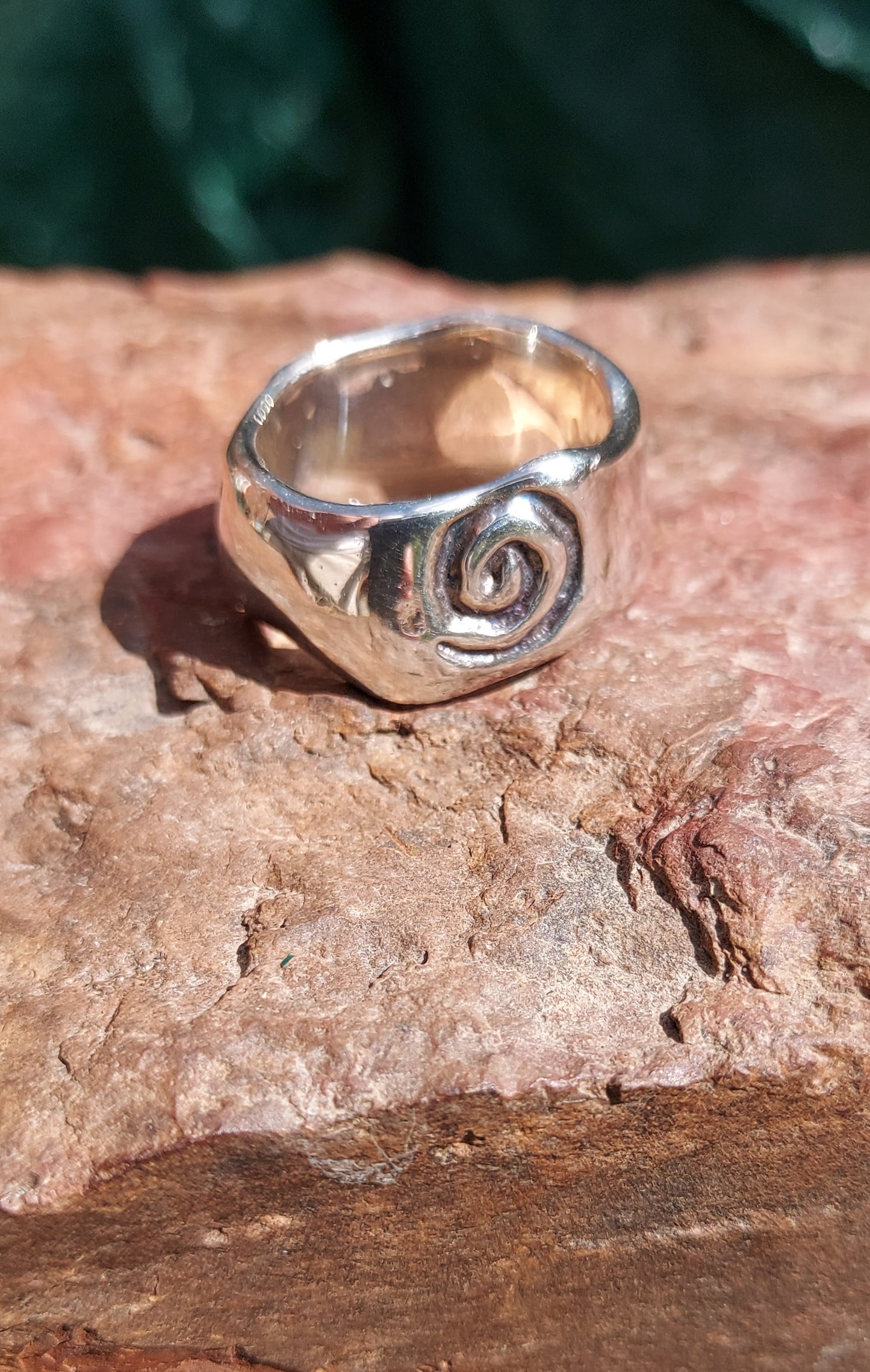 URCHIN Jewellery-'Phat' Urchin Logo Ring. Solid Silver. Hallmarked. Custom Sizes Available. Hand Made in the UK.