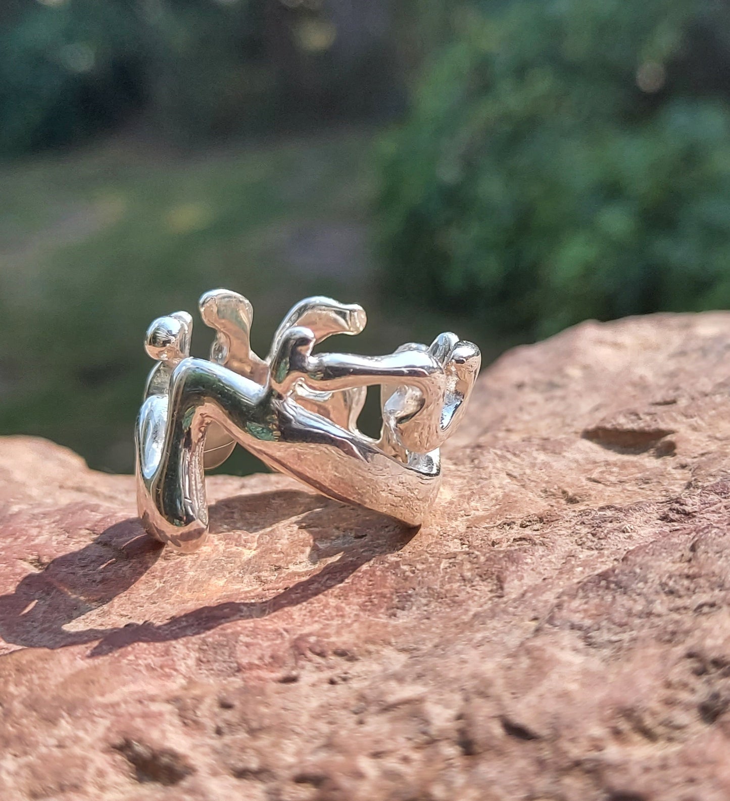 URCHIN Jewellery - 'Wave' Urchin Logo Ring. Hallmarked. Handmade in the UK. Size S