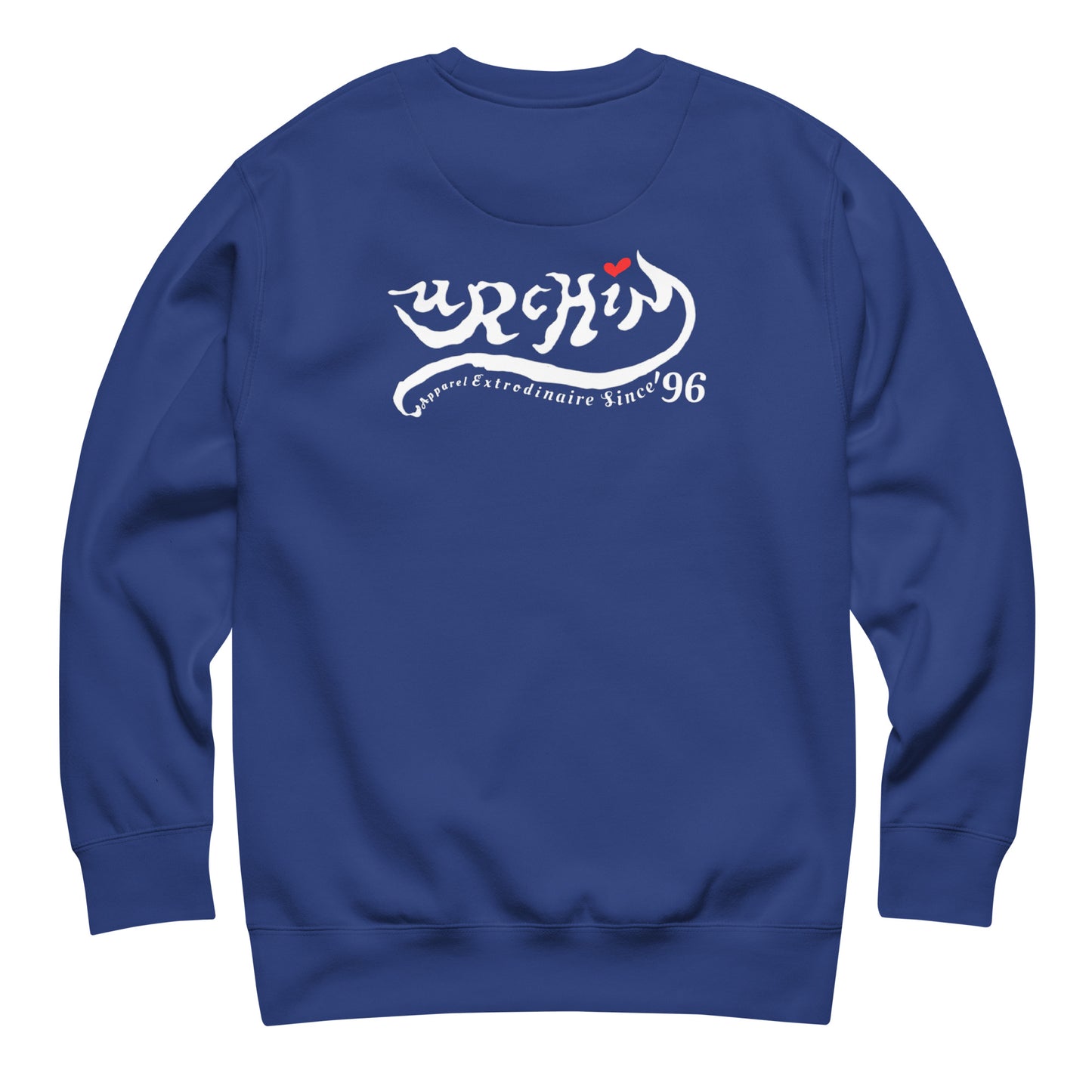 URCHIN 'LOVE U' White Logo. Premium Cotton Sweatshirt. Choice of Colours. Unisex.