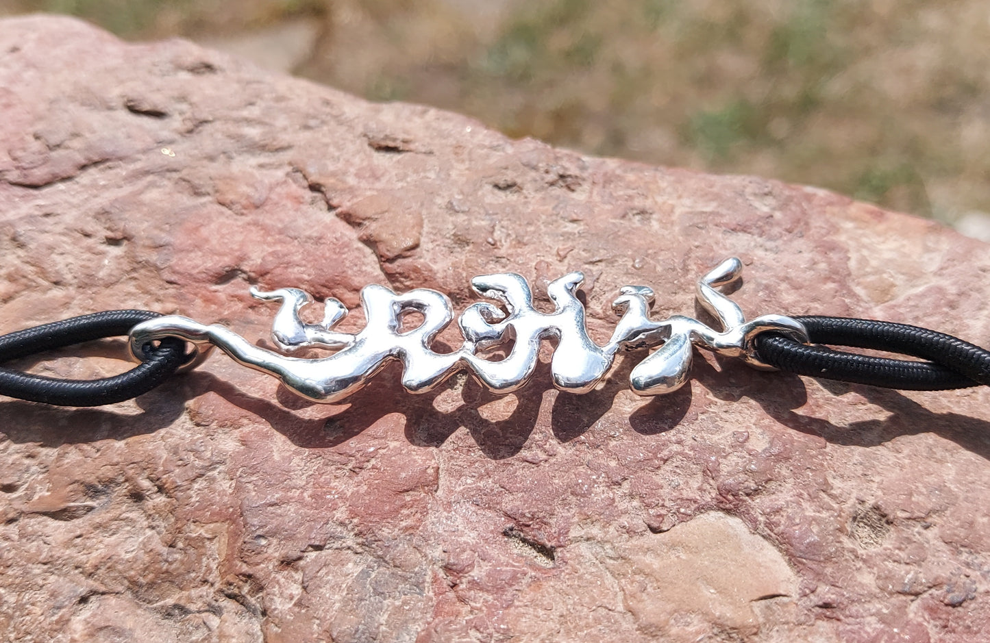 URCHIN 'URCHIN' Logo Womens Choker Pendant. Solid Silver. Hallmarked and Hand-made in UK.