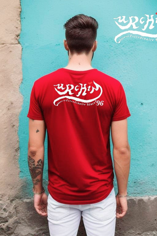 URCHIN-'LOVE U' White Logo. Cotton T Shirt. Choice of Colours. Unisex