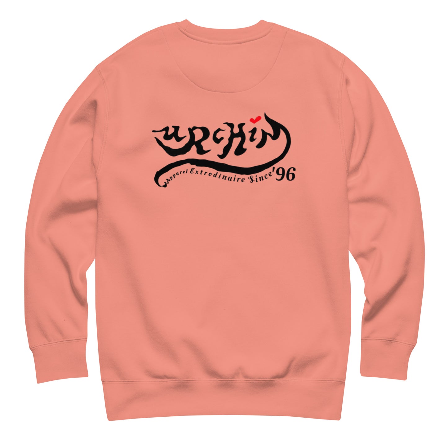 URCHIN-'U STAR' Black Logo. Premium Cotton Sweatshirt. Choice of Colours. Unisex.