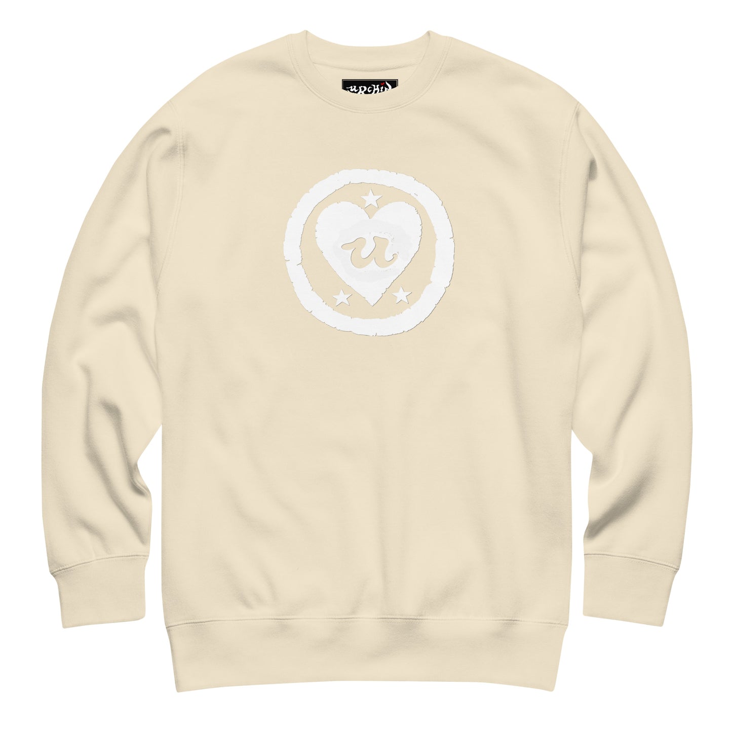 URCHIN 'LOVE U' White Logo. Premium Cotton Sweatshirt. Choice of Colours. Unisex.
