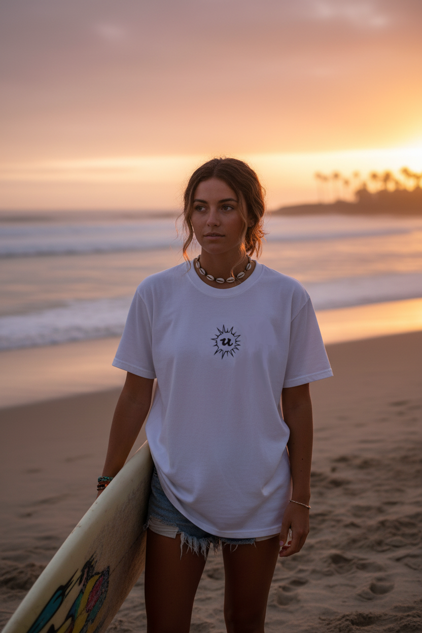 URCHIN 'U' URCHIN 2024 logo. Black. T Shirt. Choice of Colours. Unisex.
