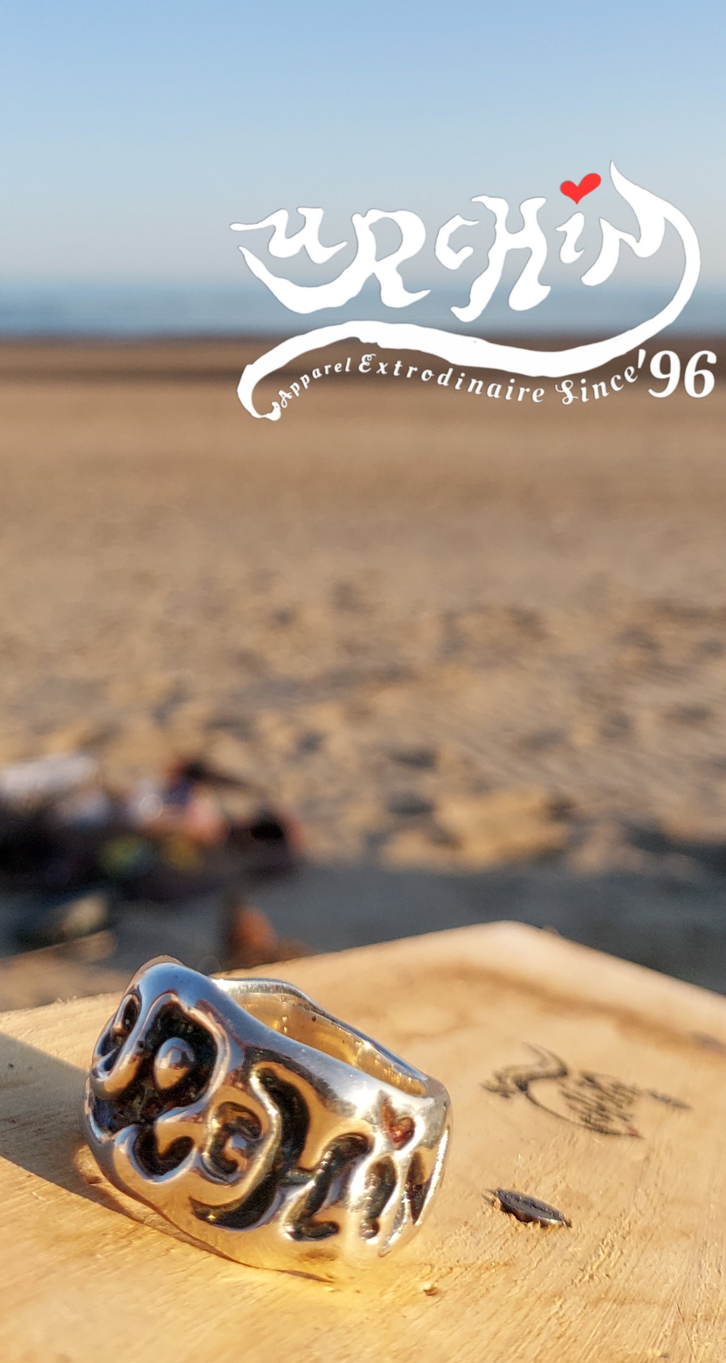 URCHIN Jewellery-'Phat' Urchin Logo Ring. Solid Silver. Hallmarked. Custom Sizes Available. Hand Made in the UK.