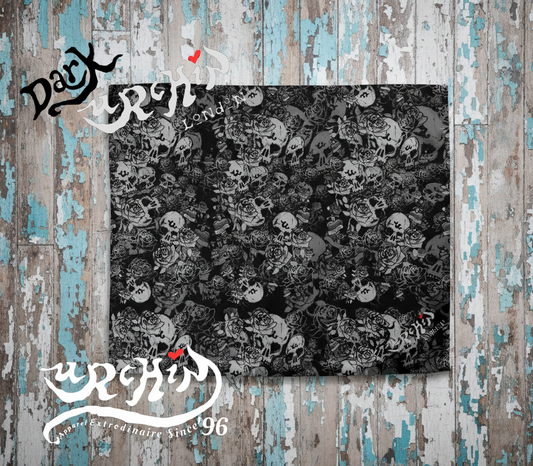 DARK URCHIN SKULL STORM 'NIGHT' Duvet cover