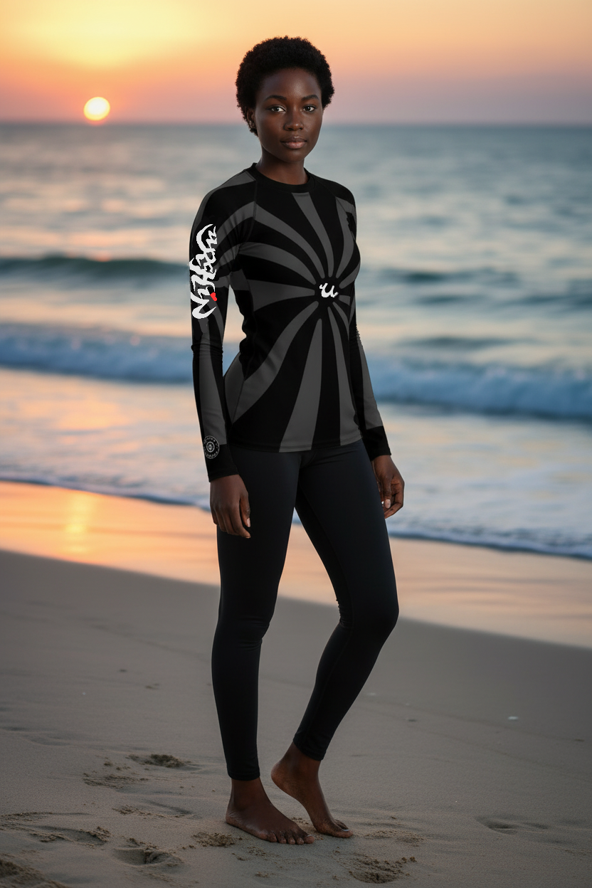 URCHIN-'U RISE' Women's Rash Guard. Choice of Sizes.